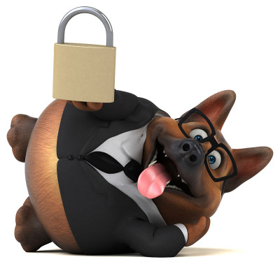 德国牧羊犬- 3D插图
