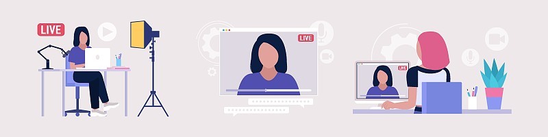 直播，播客