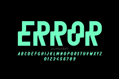 Distrorted风格的字体