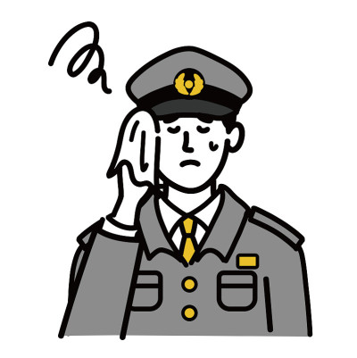 年轻男子警察流行困惑