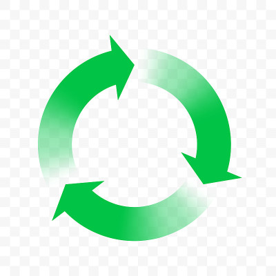Recycle icon, vector arrows circle symbol. Eco was