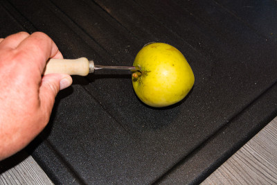 苹果饺子在一个苹果