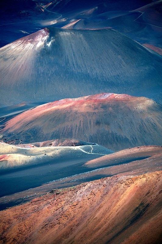 毛伊岛的哈雷阿卡拉火山口