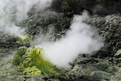 日本北海道的火山
