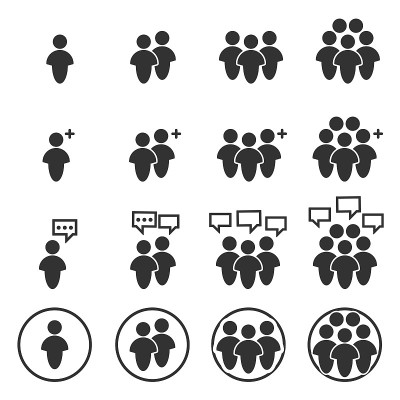 人物图标工作组团队矢量