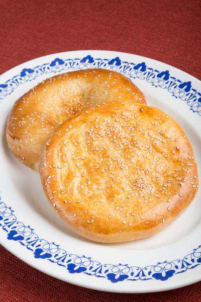 芝麻烤饼