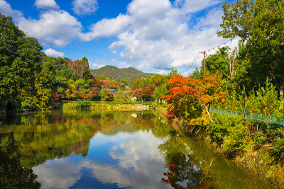 岚山湖的秋天