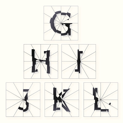 破碎的字体