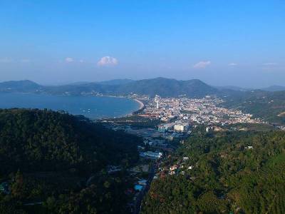 泰国普吉岛全景鸟瞰图
