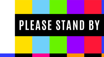Old tv test screen. Retro no channel signal screen