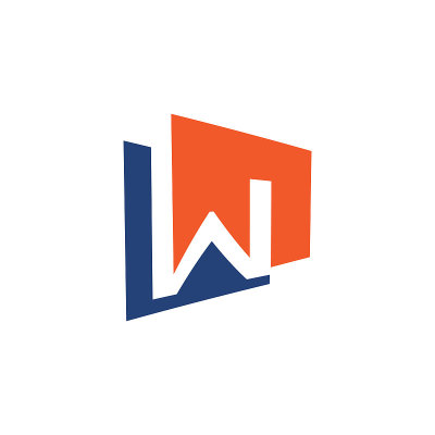 字母W矢量标志设计。W字母标识设计矢量插图模板。