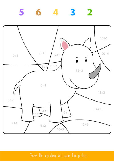 用数字给图片上色。