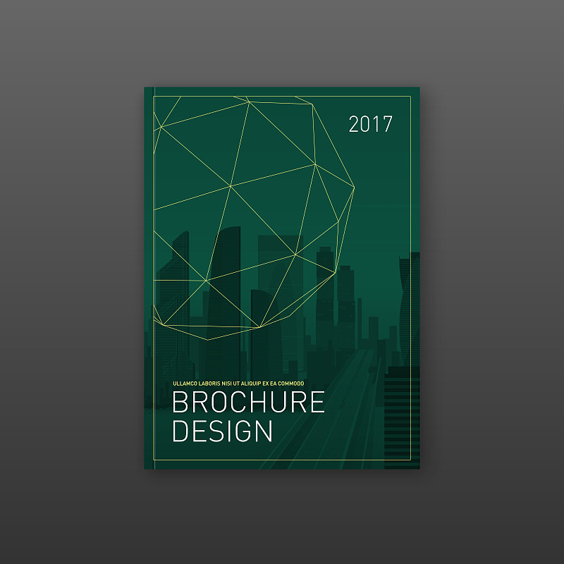 宣传册封面为技术设计模板