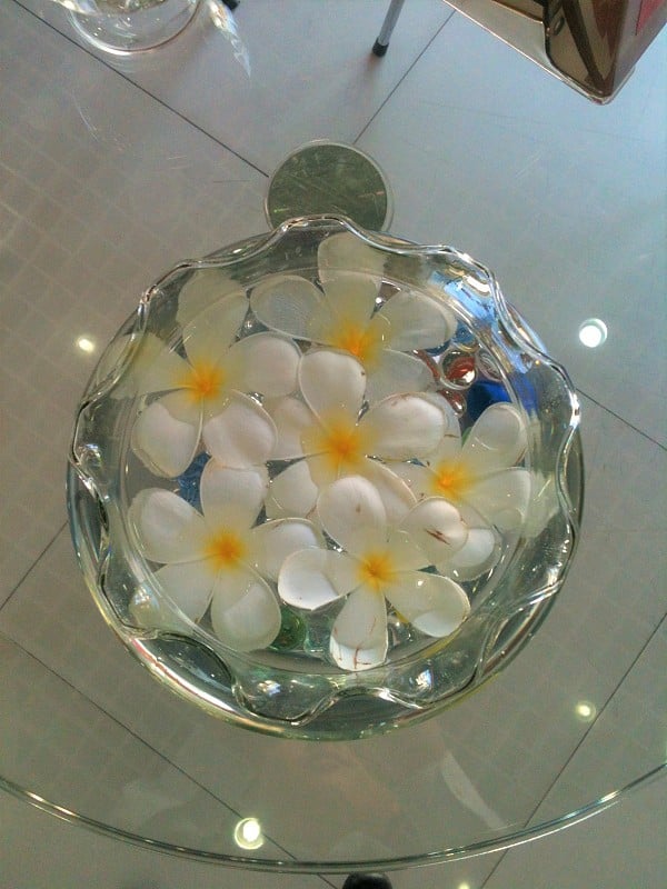 Water porcelain flowers