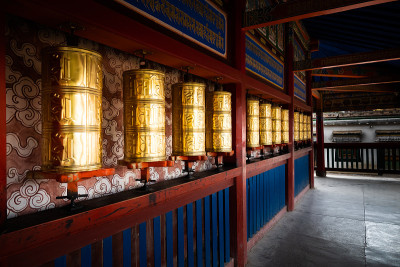 藏传经轮，夏河拉卜楞寺