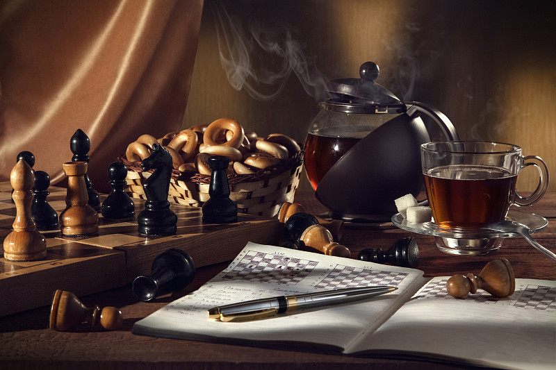 象棋、茶和书