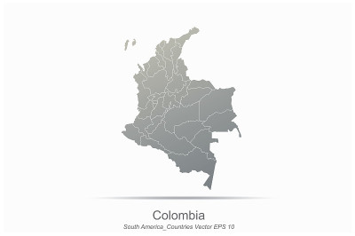 南美国家地图。拉丁美洲国家地图。