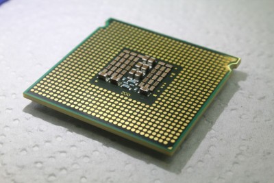 英特尔处理器cpu特写电脑775引脚