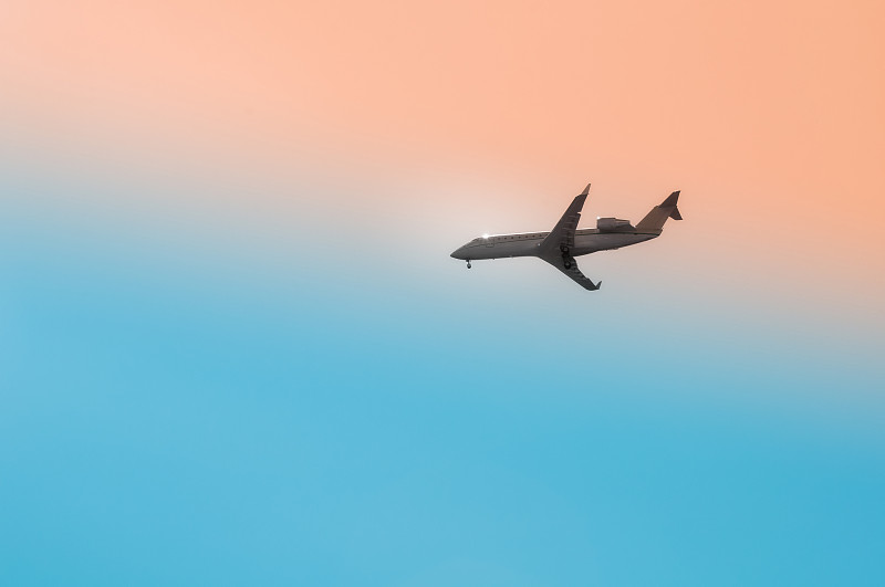 客机在空中