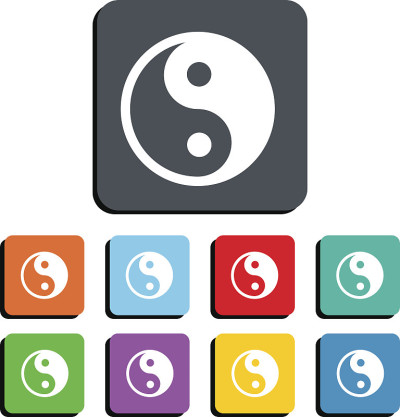 应阳符号矢量图标插图