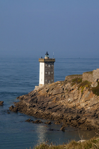 Conquet。克莫尔万半岛和灯塔。菲、布列塔尼