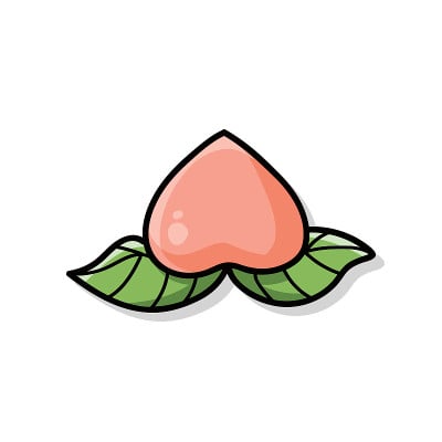 年画仙桃长生不老