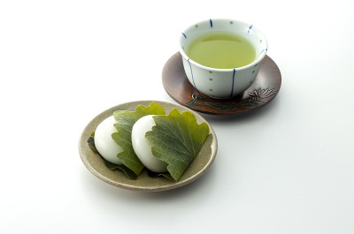 一种叫Kashiwamochi的日本甜食