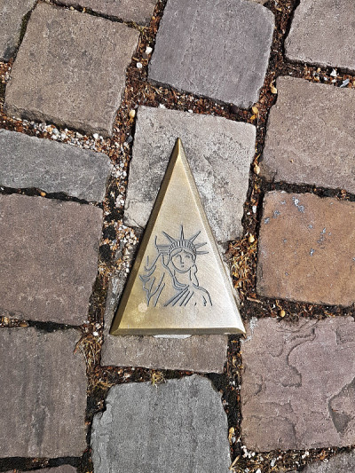 阿尔萨斯科尔马大街上的标语