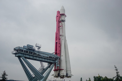 莫斯科VDNKh公园的太空火箭