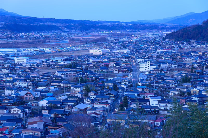 日本长野饭田城景