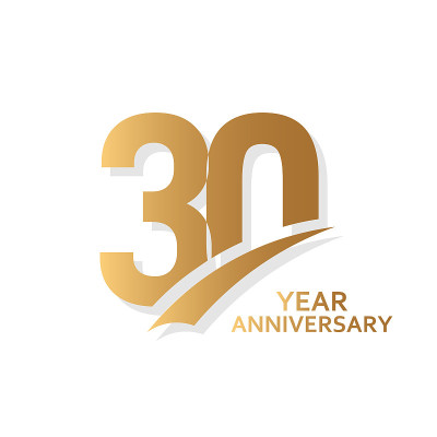 30周年矢量模板设计插图
