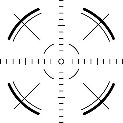 目标范围矢量插图材料