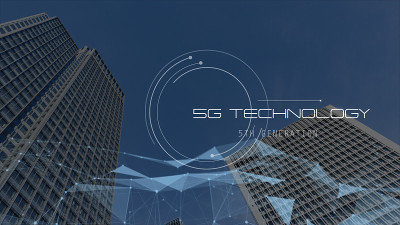 5G和AI技术，全球通信网络概念。