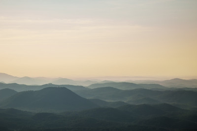 蓝岭山顶