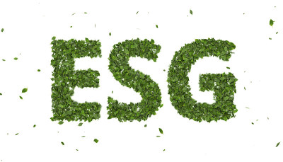 抽象三维叶形成ESG文本