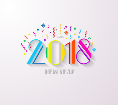 2018年圣诞和新年。