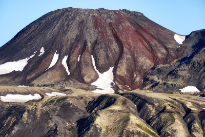 美丽的秋季火山景观。俄罗斯远东、堪察加半岛、欧亚大陆