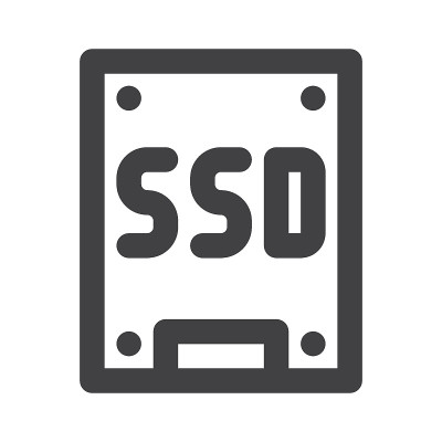 SSD，存储磁盘线图标