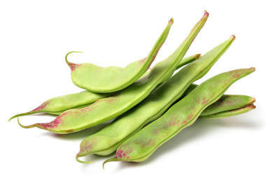 红色和绿色的菜豆