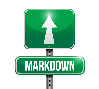 Markdown路牌插画设计