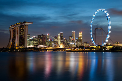 新加坡的夜景