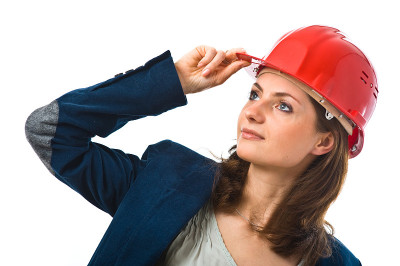 微笑的女建筑师