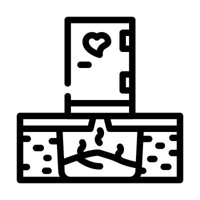 厕所堆肥线图标矢量插图
