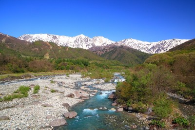 日本阿尔卑斯山和河流