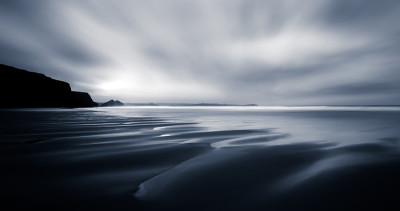 海滩梦想，海景抽象，水门湾，康沃尔