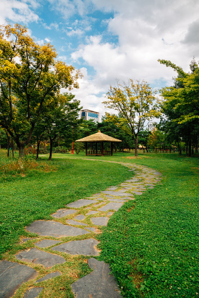 韩国仁川松岛国际城市米水河公园