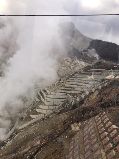 箱根大浪谷的硫酸火山