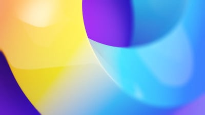 抽象背景的工作。曲线形状在彩色背景，3d渲染