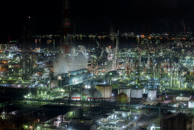 yokkaichi市植物夜景