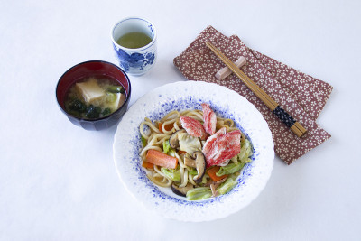 炸乌冬面——烧乌冬、味噌、绿茶